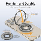 OPSO Magnetic Phone Ring Holder for MagSafe, 360° Rotatable Gym Finger Ring Grip Stand, [Dual-Sided Magnet] Magnetic Phone Grip Adjustable Kickstand for iPhone 16 15 14 13 12/Pro/Max, All Smartphone