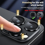WSKEN for iPhone 16 Pro/iPhone 16 Pro Max Camera Lens Protector, [Military Grade Shatterproof] [Strong Adsorption] Metal Aluminum Alloy Tempered Glass Camera Screen Protector, Black Titanium