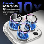 Tensea Camera Lens Protector Compatible for iPhone 16 Pro Max/16 Pro/14 Pro Max/14 Pro, Metal Aluminum Alloy Tempered Glass Cover Camera Screen Protector Accessories, Case Friendly