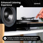 Hudson Hi-Fi 1" Platinum Silicone Isolation Dot, Non-Skid Isolation Feet - No Adhesive - 20 Duro - 16 Pack