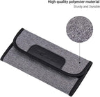 JJC 4 Pockets Filter Case for Round Filter Up to 58mm (37mm 40.5mm 43mm 46mm 49mm 52mm 55mm 58mm), Foldout Lens Filter Pouch with Microfiber Cleaning Cloth, Professional Photography Filter Bag