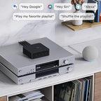 WiiM Pro AirPlay 2 Receiver, Google Cast Audio, WiFi Multiroom Streamer, Compatible with Alexa, Siri and Google Assistant, Stream Hi-Res Audio from Spotify, Amazon Music, Tidal and More