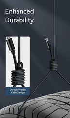 Woven Car CarPlay USB-C Cable for iPhone 16 Charger MFi-Certified USB-C to USB-A Cable Cord Fast Charging for Apple iPhone 16 Pro Max/16 Pro/15 Pro Max/16 Plus/15Plus, iPad Air 13-in M2 (3.3ft, Black)