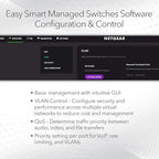 NETGEAR 8-Port Ultra60 PoE Multi-Gigabit Ethernet Easy Smart Managed Switch (MS108EUP) - Managed, with 4 x PoE++ and 4 x PoE+ @ 230W, Desktop or Wall Mount, and Limited Lifetime Protection