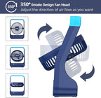 Portable Desk Fan 20000mAh Battery Operated Rechargeable, 200H Long Lasting with Timer, 3 Speeds, 360 Rotation, Portable fan with USB charging port for Home, Outdoor, Hurricane, Emergency