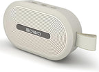 SOWO Wireless Portable Small Speaker, Ultra Magnetic Bluetooth Speaker for Golf Cart, Coverless IP67 Waterproof, 24 H Playtime, Pro Sound, Clip Hanging Design for Outdoor, Indoor - White