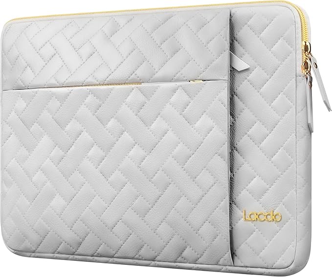 Lacdo Laptop Sleeve Case for 15 inch New MacBook Air M4 A3241 2025, M3 A3114, M2 A2941 2024-2023, 15 inch MacBook Pro A1990 A1707, Dell XPS 15 Plus Computer Bag with Accessory Pocket, Space Gray