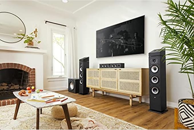 Polk Monitor XT12 Powered Sub - 12" Dynamic Balanced Woofer & 100W Class A/B Amplifier, Low-Resonance MDF Cabinet & Removable Grille, Dolby Atmos & DTS:X Compatible, Midnight Black