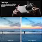 APEXEL CPL Filter 67mm Circular Polarizer Polarizing Filter for iPhone/DSLR for iPhone Camera Lens 16 15 14 13 12 Pro Max Samsung Galaxy Huawei with Adapter Ring, Universal Clip, Cold Shoe