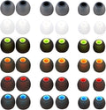 Silicone Replacement Earbud Tips Earbud Covers Eartips Fit Most in-Ear Earbuds(Inner Hole 3.8mm -5.1mm) Headphone Earbuds Rubber Tips 18 Pairs S M L