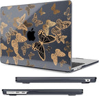 Compatible with MacBook Air 13.6 inch Case, M4 A3240/M3 A3113/M2 A2681 (Released 2025 to 2022), Hard Shell, Keyboard Cover, Screen Protector, Webcam Cover & Type-C Adapter, Butterfly