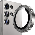 YWXTW [2025 Original Like for Samsung Galaxy S25 Ultra Camera Lens Protector, [Ultra-Thin & 6X Stronger] S25 Ultra Camera Lens Cover, 9H Tempered Glass Upgraded Metal Edging(Titanium Gray)