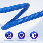 Split Wire Loom Tubing, 10,25ft Cord Protectors from Pets No Chew, Flexible Wire Covers Cord Protectors, Protective Split Cable Sleeve for Automotive Home Industrial Wires(Blue, 0.51inch-25ft)