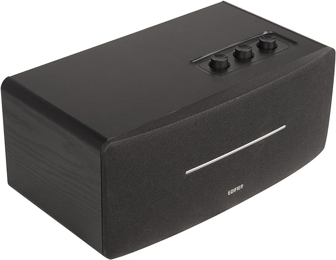 Edifier D12 Integrated Desktop Computer Speakers with Bluetooth 5.0, Wireless Stereo Tabletop Speaker 70 Watts RMS with Subwoofer Line Out, RCA, Aux Input for PC Monitor Laptop -Black