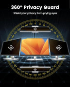 F FORITO 22 Inch 16:10 360°Privacy Screen Protector for Computer Monitor, Removable Eye Protection Anti Blue Light Anti Glare Computer Screen Privacy Shield for 22" Widescreen Monitors