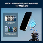 SMALLRIG Metal Phone Mount with Baseplate for Arca-Standard, Compatible for DJI RS 4 Mini, Smartphone Support with Cold Shoe Mount, Phone Tripod Mount for iPhone 16 15 14 etc. - 5339