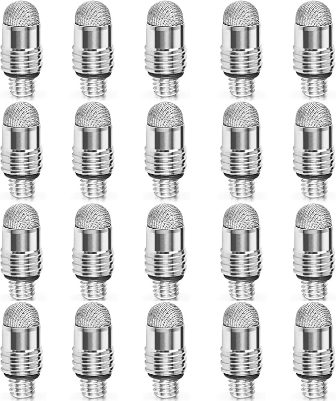 Mesh Fiber Stylus Pen Replacement Tips (20 Pcs) for Capacitive Touch Screen, High Sensitivity, Soft, No Scratch, Slow wear, Smartphone,Tablet Stylus Fibre Nibs