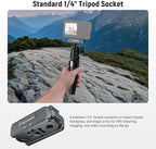 NEEWER Upgraded Magnetic Mount Adapter Compatible with DJI Osmo 360 / Action 5 Pro/4/3, Quick Release Action Camera Mount Vlogging Accessories with 1/4" Tripod Thread, AC011 Dark Gray