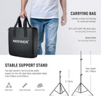 NEEWER Upgraded RGB LED Studio Video Light with Tripod Stand, App Control 50W 7000Lx CRI97+ 3200-5600K Dimmable Panel Key Lighting Kit for Game Streaming YouTube Recording Photography, RGB660 PRO II