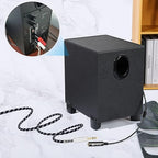 Devinal TRS to Dual TS Breakout Cable - 1/4" Female Stereo to Dual 6.35mm TS Male Adapter & 6.35mm Female to 2 x 1/4" Mono Y Splitter - 1 ft