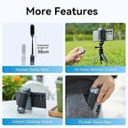 TELESIN° Smartphone Grip Selfie Stick, Bluetooth Mobile Phone Handle Holder, Mobile Phone Shutter Grip with Detachable Remote for One-Handed Control Compatible Samsung Android Video Shooting