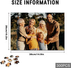 Custom Puzzle, Personalized Puzzle for Photos, Customized Puzzle 120/200/300/500/1000/1500 Pieces for Family, Christmas, Pet, Birthday, Wedding Gift