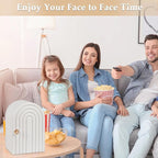 Phone Box for Family Time, Bamboo Cell Phone Jail, 3 Sections Hold 6 Phones, with Charging Holes, Phone Holder Self-discipline Box, Help Kids Adults Focus Back, Mobile Phone Addiction (White)