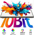 24” 2.5K 2560 * 1440 Portable Monitor 180Hz 120% sRGB USB-C HDMI Large Gaming Second Extender Display Monitor Adjustment Stand for MacBook Laptop,Camera,Desktop,PS5/4, Xbox, Switch,Phone