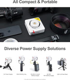Godox ML100R 110W RGB Portable LED Video Light, 1800K-10000K, Full HSI & CCT 1800K–10,000K, CRI 95+, 14 FX, App/Onboard Control, Compact Pocket Light for Filmmaking, Live Streaming, Video Photography
