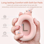 TOZO HT2 Hybrid Active Noise Cancelling Headphones, Wireless Over Ear Bluetooth Headset, 60H Playtime, Hi-Res Audio Custom EQ via App Deep Bass Comfort Fit Ear Cups, for Home Office Travel Pink