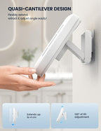 Lamicall [Enhanced Sound Quality Shower Phone Holder Waterproof, Speaker Hole & 480° Rotation Shower Case Accessories, IPX6 Waterproof Wall Mount for iPhone 16 Pro Max, S25 Ultra, 4-7" Big Phones