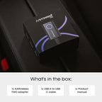 AAWireless Two - Android Auto Wireless Adapter - Convert Factory Wired Android Auto to Wireless - Multifunctional Button - Easy Plug and Play Setup - Seamlessly Connect Via Bluetooth - Made in Europe