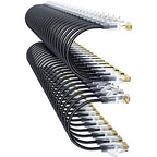 Cat6a Patch Cables 0.5ft (48 Pack) Slim, Cat6 Ethernet Patch Cable Pure Copper, Flexible Cat 6 Patch Cable 550MHZ 10G, Space-Saving Cat 6A Network Cables for Patch Panel Black