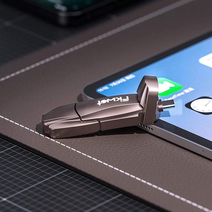 External SSD USB Flash Drive 512GB, Up to 2050MB/s 2-in-1 Type C+ USB A USB3.2 Gen2 Solid State Thumb Drive SSD Stick for iPhone 15/16/Android/Windows/Mac/PC/Laptops
