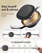 5 in 1 Retractable iPhone Fast Charging Cable, 2Pack 60W Multi Charging Cable 3.8Ft Multiple Lightning Charger Cord with USB-A/C to C/L Port for iPhone 16 15 14 13,iPad,Samsung S24 S23,Tablet & More