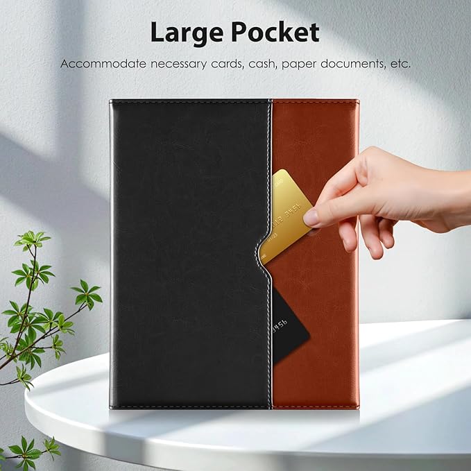 DTTO for iPad 9th/8th/7th Generation 10.2" Case 2021/2020/2019 with Keyboard, 7 Colors Backlit Wireless Detachable Keyboard Premium Leather Folio Cover with Pencil Holder & Pocket, Black Brown