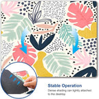 Mouse Pad, Abstract Leaves Mouse Pad, Square Mouse Mat Waterproof Non-Slip Rubber Base Mouse Pads