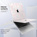 Case for MacBook Air 15 Inch 2025 2024 2023 Release M4 A3241 M3 A3114 M2 A2941, Hard Shell with Screen Protector & Keyboard Cover, Compatible with Touch ID, Bow