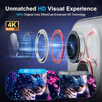 X-it 2 Pack Camera Lens Protector, Shatterproof Anti-Scratch Ultra HD Mechanical Gear Camera Protector, Anti-Glare Tempered Glass Lens Protector for iPhone 15/15 Plus/14/14Plus,Case Friendly,SilverRed