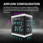 GAMDIAS AEOLUS P2-1203 120mm ARGB PWM Fan (3 Pack, no Hub), Include Reverse Fan Blade x3 & Controller, ARGB Sync, Easy Installation & Cabless Daisy-Chain Design, Silent Operation, Up to 2400RPM, Black