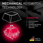 Cherry MX 3.0S Wireless Mechanical Gaming Keyboard. Aluminum Housing Built for Gamers w/MX Brown or Red Switches. RGB Backlit Color Display Over 16m Colors. (Black w/MX Red Switches)