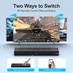 Y.D.F 4 Way HDMI Switch 4k@60Hz HDMI Switcher 4 in 1 Out HDCP 2.0 Manual HDMI 2.0 Hub Supports 3D Compatible with Nintendo Switch/Switch OLED/Xbox/ PS5/4/3 Blu-Ray Player Fire Stick Roku Apple TV