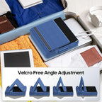 KDD Tablet Pillow Stand, Multi-Angle Viewing Ipad Holder for Lap, Bed and Desk, Foldable Soft Pad Dock with Stylus Mount Compatible with Ipad Pro 12.9, 10.5, 11, Air, Mini, Phones, Books, E-Reader