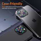 Hoerrye [3+1] for phone 15 Pro Max/phone 15 Pro Camera Lens Protector, [Keep Lens Original Design] [Truly Shatterproof] 9H Tempered Glass Camera Cover Screen Protector Accessories,Colorful 2 Pack