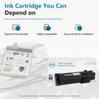 H625 N7DWF High Yield Toner Cartridge (1-Pack, Black): Compatible N7DWF Toner Cartridge Replacement for Dell H625 H625cdw H825 H825cdw S2825cdn S2825 Printer