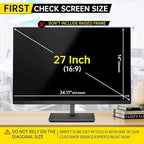 27 Inch Computer Privacy Screen for 16:9 Computer Monitor, Anti-Blue Light Monitor Privacy Screen Filter, Anti-UV Computer Screen Privacy Shield, Hanging Type