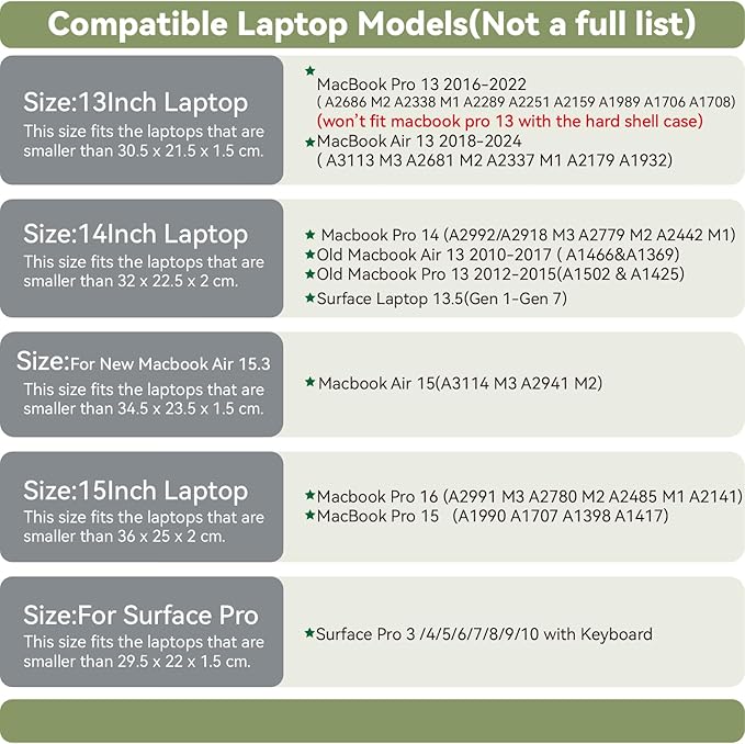 Laptop Sleeve 15.3 Inch Compatible with 2024 New 15 MacBook Air A3114 A2941 Color Dark Grey