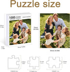 Personalized Photo Puzzle with Glossy Finish – Custom Jigsaw Puzzle 120/200/300/500/1000/1500 Pieces for Family, Couples, Pets, Birthdays, and Weddings (1000-Vertical)