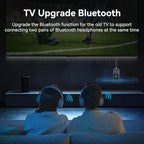 Bluetooth 5.2 Transmitter Receiver aptX Adaptive/Low Latency/HD Bluetooth Adapter Support 2 AirPods Phones, Wireless Audio Receiver 3.5mm Aux Headphone Jack Adapter for Airplane Travel/TV/Home Stereo