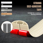 Floor Cord Cover Self Adhesive Cord Hider,10FT Cable Management, Extension Strip Protector for Wires, Prevent Cable Trips for Offices, Gyms, Exhibitions Cavity:0.51"(W) x 0.3"(H) Yellow Wood